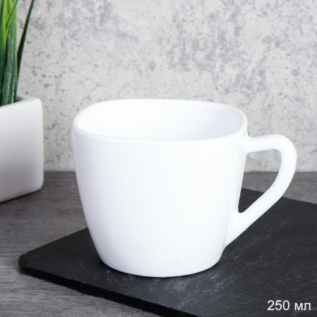 Кружка 250 мл квадратная белая / FXB220 (WHITE)/SP220 (white) /уп 6/72/