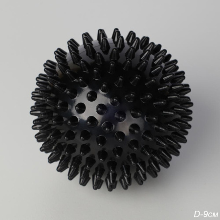 Мячик массажный Woohooo Energy Ball / 9 см/ черный /уп 90/