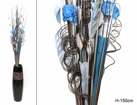 Композиция из сухоцв. h-1,5 м. 6731R /уп.12/