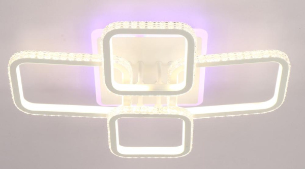 Стационарный светильник / LED-люстра потолочная. Цвет: белый (220W / 590*420*125)