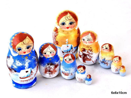 Матрешка Оленька 5 мест малая / 706 /