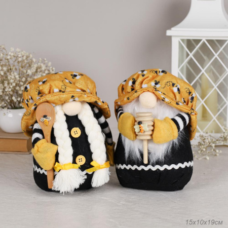 Декоративное украшение Гном медовик 19 см / GH-25 /уп 125/ (Мальчик)