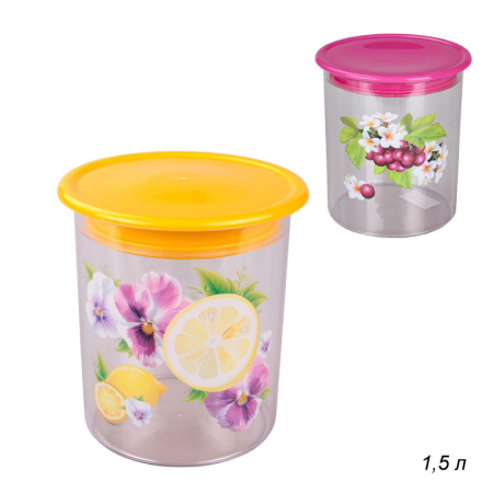 Банка для сыпучих продуктов 1,5 л  ЭКЗОТИКА / М587 /уп 18/