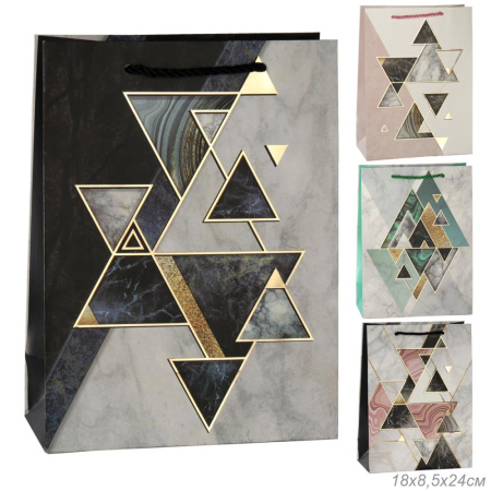 Пакет подарочный 18x24x8,5 / 24814S /уп 12/720/