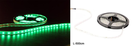 Лента светодиодная 5 м с ВТ GREEN SMD3528 220V 60LEDs 4500K IP65 /уп.150/