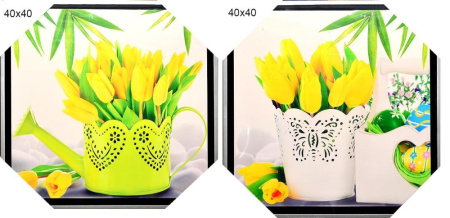 Картина-диптих 40x40 HA-7503,7504/2002B-012C/уп2/