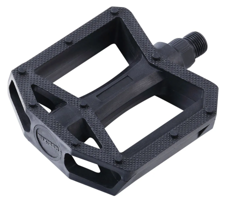 Педаль для MTB MIXIEER MX-P650, полипропиленовый корпус чёрный, стальные подшипники, ось 2S, с рефле