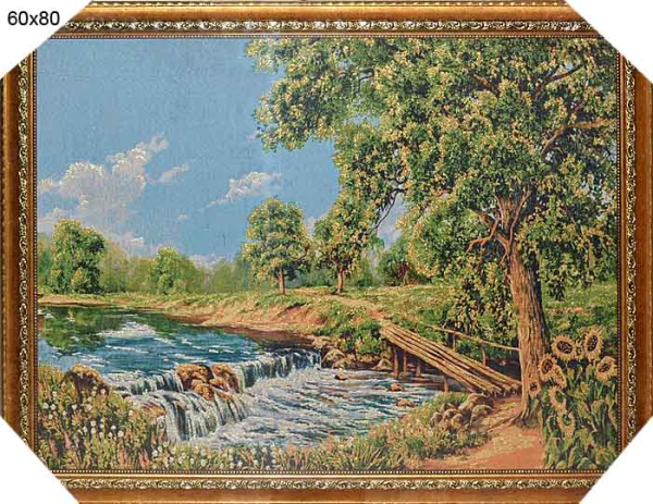 Картина гобелен 60х80 / E019 / KS5018-3/золотая нить