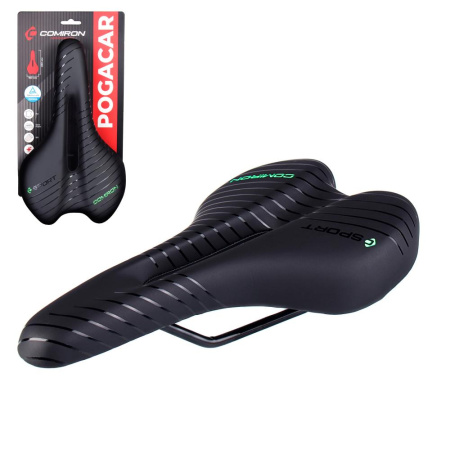 Седло велосипедное MTB COMIRON POGACAR N846 280X160, Технологии: DW, ED. Верх: PU принтованный гляне