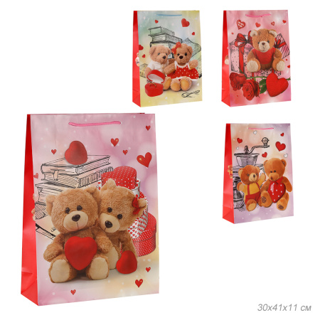 Пакет подарочный 30x41x11 / 17010-L /уп 12/540/ (50)