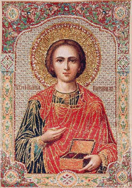 Гобелен полотно 20*30 N107 Михаил Архангель