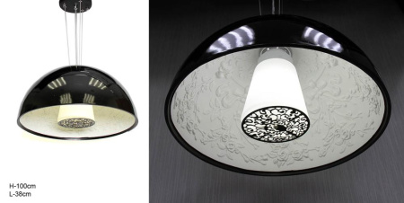 Светильник потолочный 8202/1 BK /уп1/