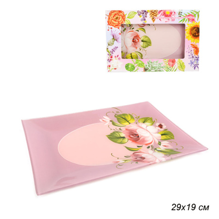 Тарелка прямоугольная / S3229 S071-1 /уп 18/