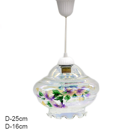 Светильник 22 перламутровые цветы