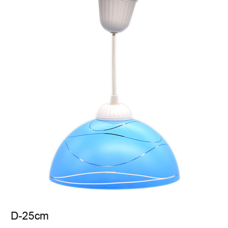 Светильник колпак д250 Нити /уп5/ голубая нить