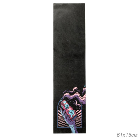 Шкурка противоскользящая для скейта логборда самоката GT300-2 размер 153х610мм /уп 500/