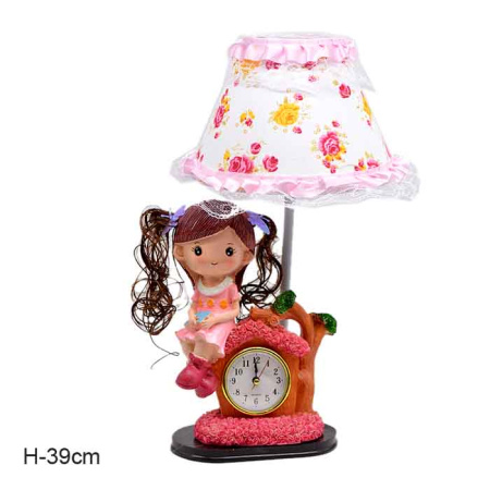 Светильник настольный с часами/706/уп.24/