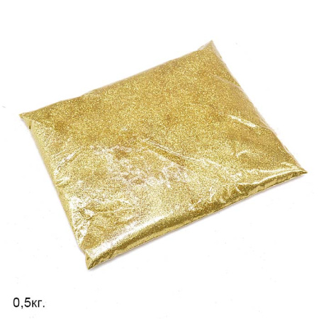 Глиттер золотой / 256-1/96 /уп 20/ 500 г