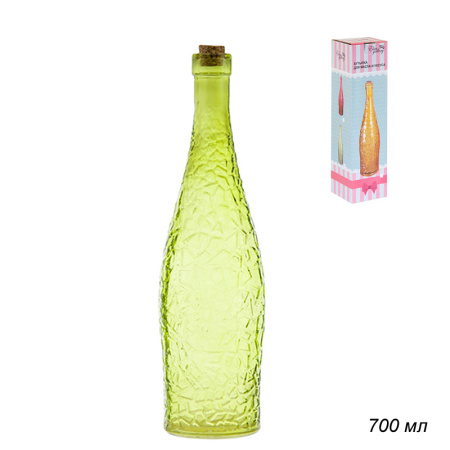 Бутылка для масла/уксуса Оливковая 700 мл / 300028 /уп 12/ с пробкой