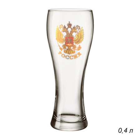 Бокал для пива  0,4 л Герб / 116 /уп24/