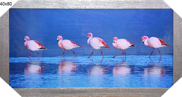 Постер в раме 40x80 Фламинго / B-198 /10047-1/