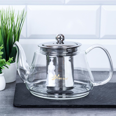 Чайник заварочный с ситом 800 мл / YG-515 (800) /уп 36/