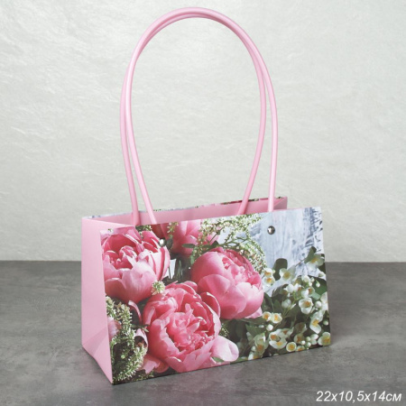 Пакет для цветов 22х10,5х13,5 см / PP-73 /уп 10/400/цветы
