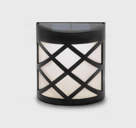 Светильник садовый настенный на солнечной батарее 10х11 см / PM-059 /уп 100