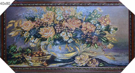 Картина гобелен 40х80 E088 /10006-3/золотая нить