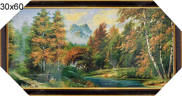 Картина гобелен 30x60 Осенний день / FJ001 /KS2812-293/