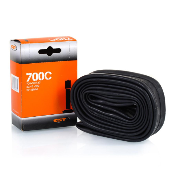 Камера для велосипеда бутиловая CST 700X35/43C SV48MM Schrader 155g (50)
