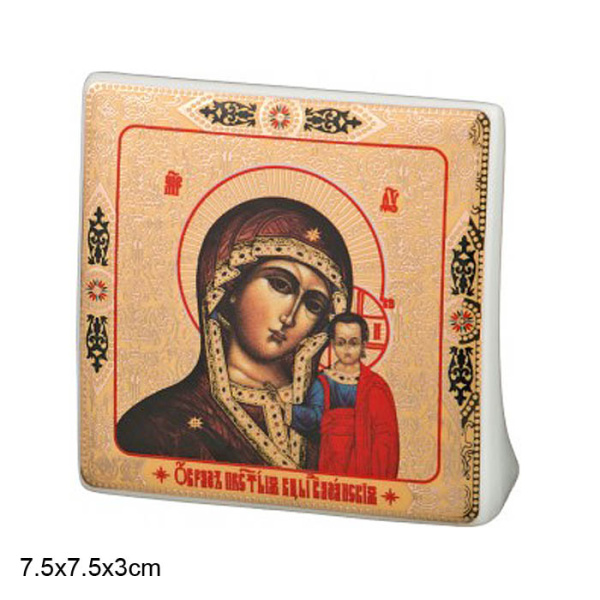Иконка Казанская Богоматерь 7,5х7,5х3 / 55-2430 /