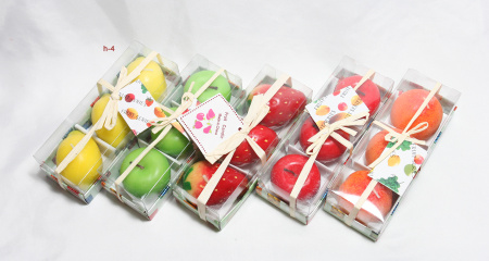 Свечи 3 штуки Фрукты / SG-03 /уп.120/