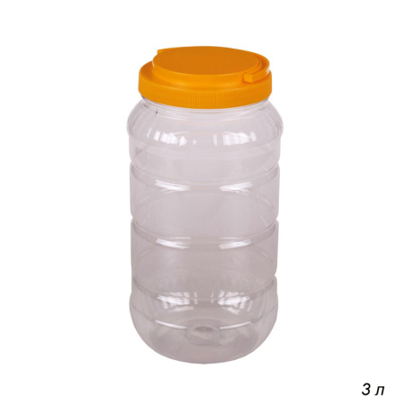 Банка для сыпучих продуктов 3 л / М957 /уп 10/ с ручкой