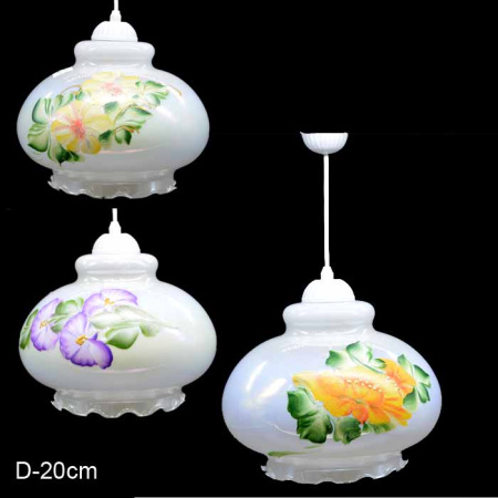 Светильник подвесной 20 цветы mix
