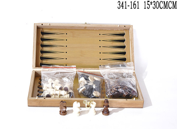 Игры настольные:нарды,шашки,шахматы / 341-161/ уп.48 /