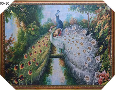 Картина гобелен 60x80 Павлины D317 /JR848-1003/