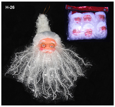 Новогоднее украшение Санта / YT-8601 /уп 12/1200/ 