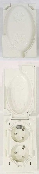 Электророзетка Komiron HGB-11/уп.50/ IVORY Акция