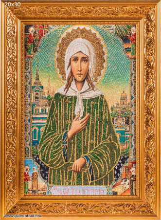 Икона Ксения Петербуржская 20x30 гобелен / N025 /KS3415-2/