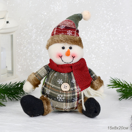 Новогоднее украшение Снеговик 28 см / Е101 /уп 250/ (50)