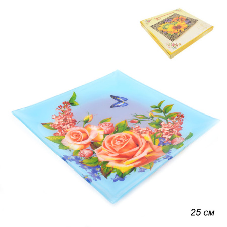 Тарелка квадратная / JS10 Q106 /уп 24/