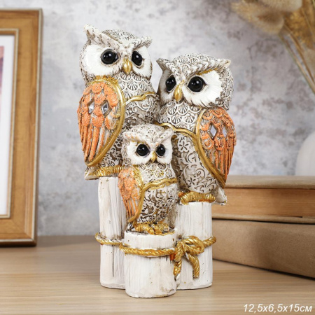 Статуэтка Сова 15 см / 6145 /уп 72/