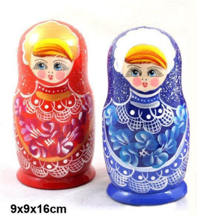 Матрешка Цветы Рюшки 5 мест / 852 /