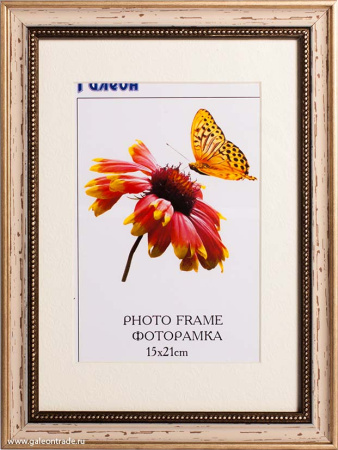 Фоторамка  15x21 с паспарту № 1/ 8083 /10120-3/