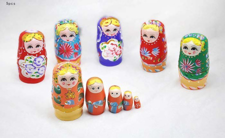 Набор матрешек 5 шт. 3 /уп.200/