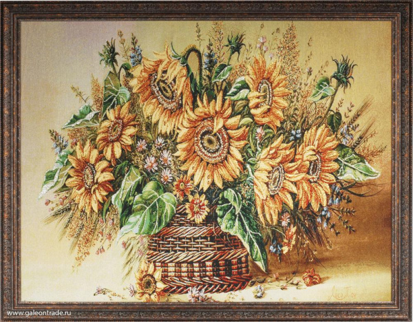 Картина гобелен 60x80 M017/4011C-703A /золотая нить