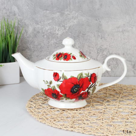 Чайник на ножке 1,1 л Маки / 740282 /