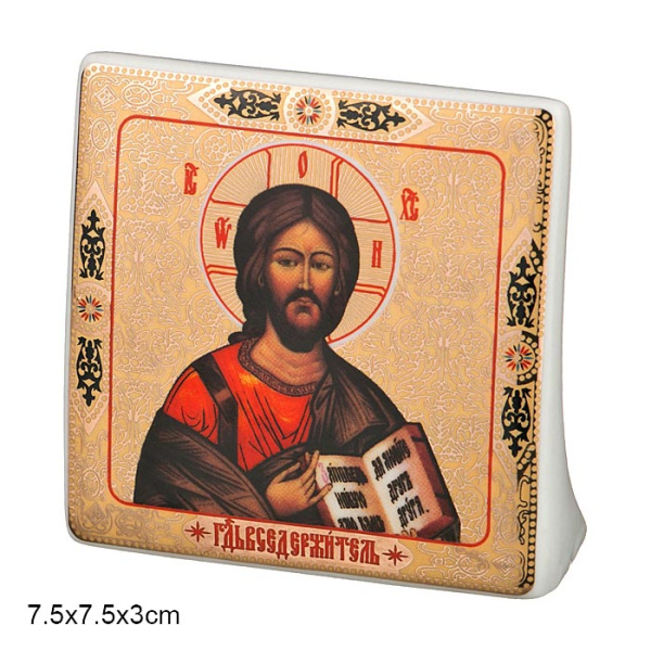 Иконка Иисус Христос 7,5х7,5х3 / 55-2432 /