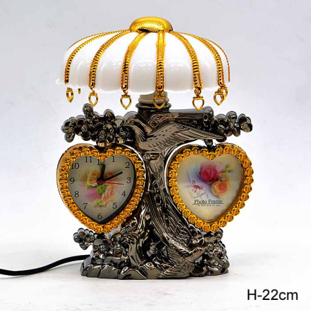 Светильник настольный и часы/MG901B/D/уп 72/